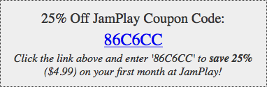 JamPlay coupon code